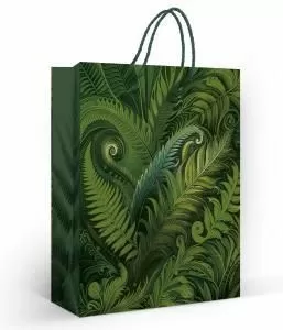 Пакет подарочный (L) «Папоротники» Пакет подарочный (L) «Папоротники»