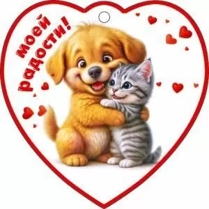 Бирка-сердечко «Моей радости!»