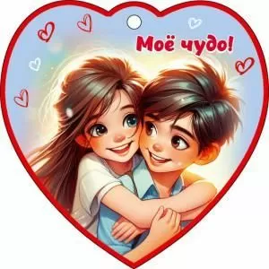 Бирка-сердечко «Моё чудо!»