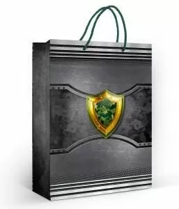 Пакет подарочный «Стальной щит» (ML)