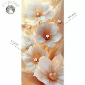 Конверт для денег без надписи (белые цветы)