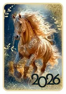 Календарь карманный на 2026 год (символ года Лошадь)