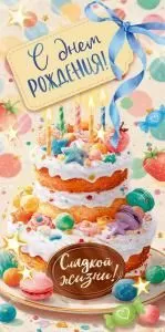 Конверт для денег «С Днем Рождения!»