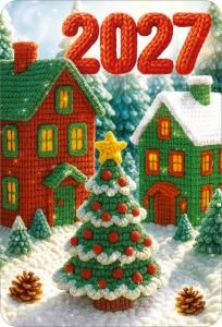 Календарь карманный 2027 (вязаная серия)