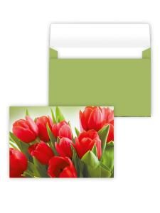 Конверт художественный средний «Тюльпаны»