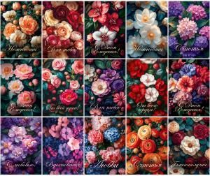 Набор мини-открыток «На каждый день», 15 шт.+ бирка