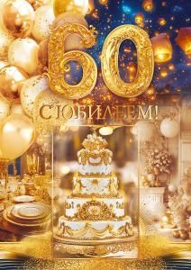 Открытка «С Юбилеем! 60 лет»