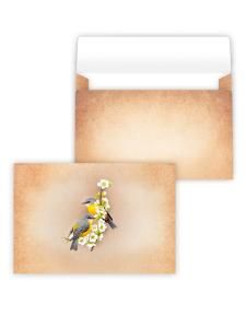 Конверт художественный средний «Две птички»