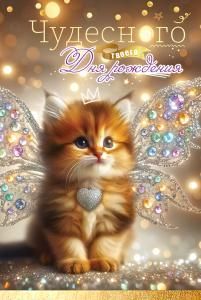 Открытка «Чудесного Дня рождения»