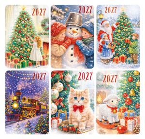 Микс календарей карманных 2027 «Ретро сюжетные» 