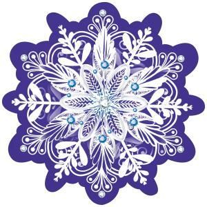 Украшение на скотче «Снежинка»