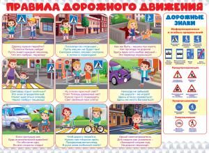 Плакат «Правила дорожного движения»