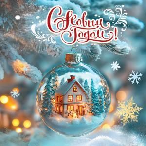 Бирка для подарка «С Новым годом!» (шар)