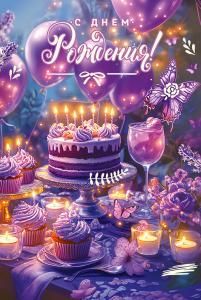 Открытка «С Днём рождения!»