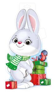 Плакат «Заяц с подарками»