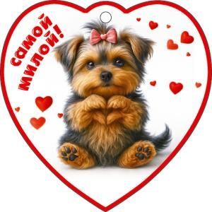 Бирка-сердечко «Самой милой!»