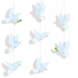 Набор оформительский «Голуби на шнурах»