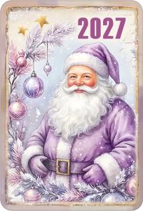 Календарь карманный на 2027 год (Лиловая серия.Дед Мороз)
