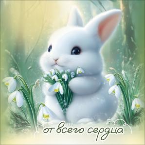 Двойная бирка для подарка «От всего сердца»