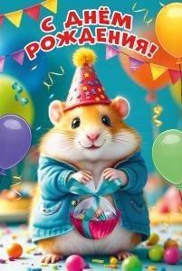 Открытка «С днем рождения!»