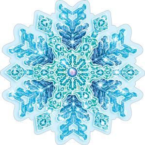 Украшение на скотче снежинка 