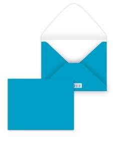 Конверт художественный малый «Лазурный»