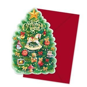 Открытка «С Новым годом! Счастья» с художественным конвертом