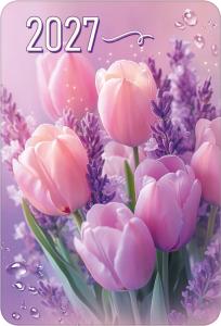 Календарь карманный на 2027 год (тюльпаны и лаванда)