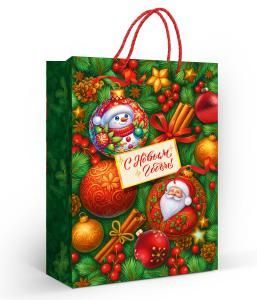 Пакет подарочный «С Новым годом!» (ML)