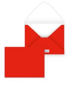 Конверт художественный малый «Алый»