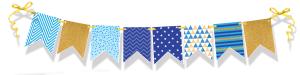 Гирлянда на ленте "Флажки"