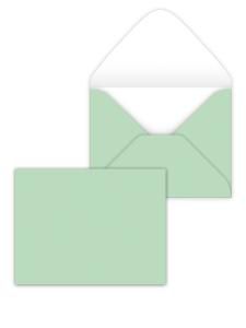 Конверт художественный малый «Мятный»