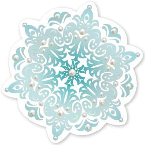 Украшение на скотче «Снежинка»