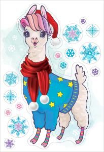 Наклейка оформительская «Лама»