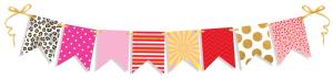 Гирлянда на ленте "Флажки"