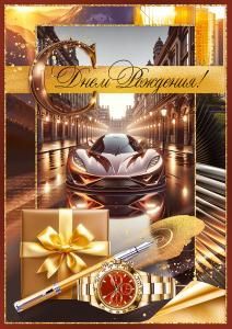Открытка «С Днем Рождения!»