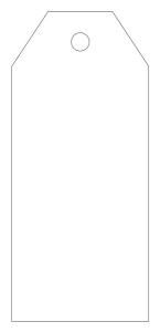 Набор бирок без названия, 100 шт.