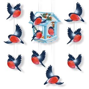 Набор оформительский «Кормушка со снегирями»