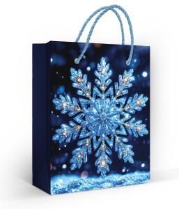 Пакет подарочный «Снежинка» (S)
