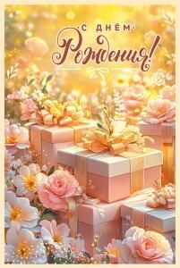 Открытка «С Днём Рождения!»