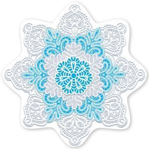 Украшение на скотче «Снежинка»