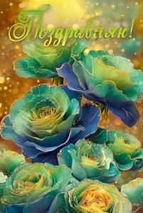 Открытка «Поздравляю!»