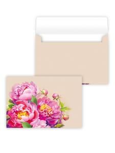 Конверт художественный средний «Пионы»