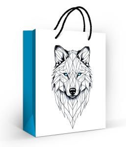 Пакет подарочный «Волк» (M)