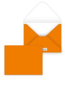 Конверт художественный малый «Оранжевый»