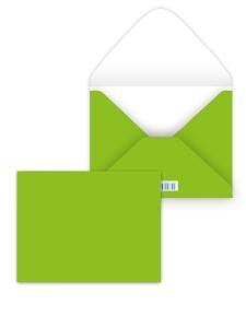 Конверт художественный малый «Салатовый»