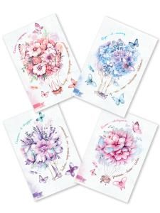 Набор карточек с пожеланиями (4 вида по 1 штуке)