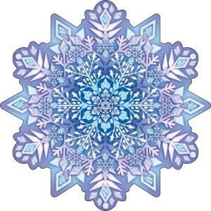 Украшение на скотче «Снежинка»