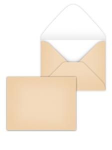 Конверт художественный малый «Крафтовый»