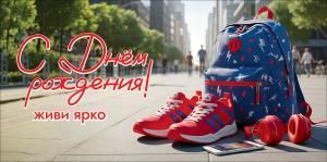 Конверт для денег «С Днём рождения! Живи ярко»